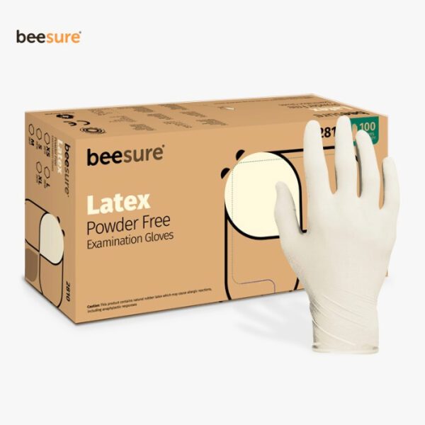 Guantes de Látex  Talla M X 100 Unidades marca Beesure