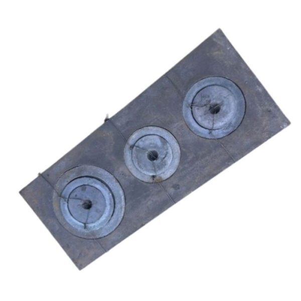 COCINA MEJORADA 3 HORNILLAS DE FIERRO FUNDIDO MODELO FONCODES