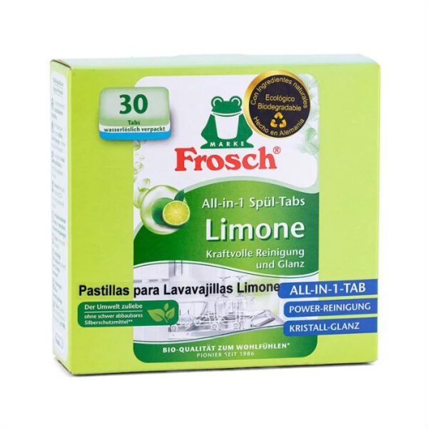 FROSCH PASTILLAS PARA LAVAVAJILLAS AUTOMÁTICOS 30 TABLETAS